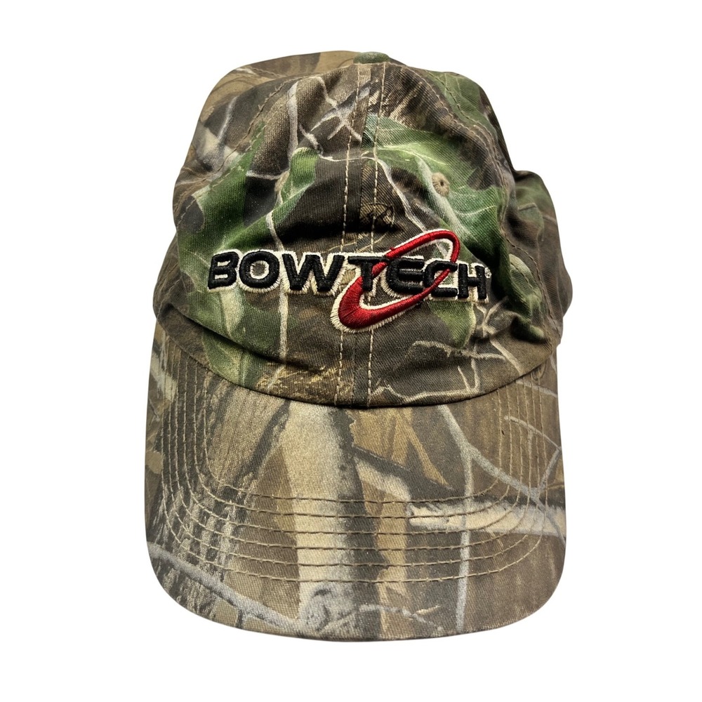 Bowtech Archery Camo Hat Realtree Hardwoods Camouflage Embroidered Logo Cap Mens